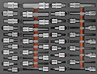 Набор насадок торцевых 1/2" DR со вставками-битами Ombra OMT42STE, 42 предмета Набор насадок торцевых 1/2" DR со вставками-битами Ombra OMT42STE, 42 предмета
