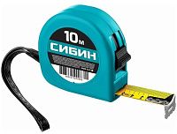 Рулетка в пластиковом корпусе 10 м 25 мм СИБИН 34020-10-25_z01 Рулетка в пластиковом корпусе 10 м 25 мм СИБИН 34020-10-25_z01