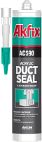 Герметик акриловый для вентиляции 310 мл Akfix AC590 AC591, серый Герметик акриловый для вентиляции 310 мл Akfix AC590 AC591, серый