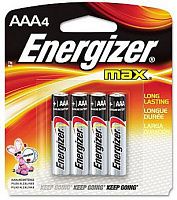 Батарейки Energizer MAX LR03 BP4 Батарейки Energizer MAX LR03 BP4