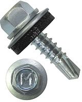 Саморез кровельный 4,8х19 мм со сверлом №2 Daxmer 310441, оцинкованная сталь Саморез кровельный 4,8х19 мм со сверлом №2 Daxmer 310441, оцинкованная сталь