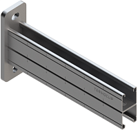 Консоль монтажная сдвоенная 41х82х2 400 мм Termoclip ТСА 09372203, оцинкованная сталь Консоль монтажная сдвоенная 41х82х2 400 мм Termoclip ТСА 09372203, оцинкованная сталь