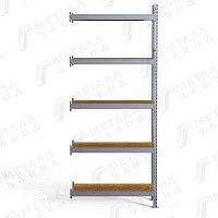 Стеллаж металлический 3000/1200/800 мм, Металл-завод SGR-V-Zn-ДСП 1285-3.0 ДС, дополнительная секция Стеллаж металлический 3000/1200/800 мм, Металл-завод SGR-V-Zn-ДСП 1285-3.0 ДС, дополнительная секция