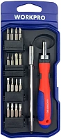 Отвертка трещоточная Workpro WP200516, 18 предметов Отвертка трещоточная Workpro WP200516, 18 предметов