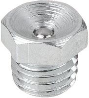 Пресс-масленка прямая шестигранная М10х1 DIN 3405 form A, оцинкованная сталь Пресс-масленка прямая шестигранная М10х1 DIN 3405 form A, оцинкованная сталь