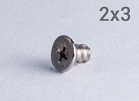 Шуруп 2х3 с плоской шляпкой и тупым концом (цинк) Шуруп 2х3 с плоской шляпкой и тупым концом (цинк)