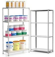 Стеллаж металлический до 100 кг, 4 полки Металл-завод СТФ 1254 Стеллаж металлический до 100 кг, 4 полки Металл-завод СТФ 1254