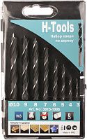 Набор сверл по дереву 3-10 мм H-Tools 3015-1008, 8 шт Набор сверл по дереву 3-10 мм H-Tools 3015-1008, 8 шт