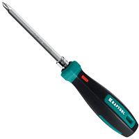 Отвертка с двусторонним стержнем универсальная 8 в 1 Kraftool Universal-8 26168, сталь Cr-Mo Отвертка с двусторонним стержнем универсальная 8 в 1 Kraftool Universal-8 26168, сталь Cr-Mo