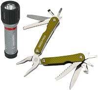 Набор мультитул+фонарик Swiss+Tech ST001044, 2 шт Набор мультитул+фонарик Swiss+Tech ST001044, 2 шт