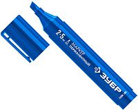 Маркер перманентный клиновидный 2-5 мм синий ЗУБР МП-300К, 06323-7 Маркер перманентный клиновидный 2-5 мм синий ЗУБР МП-300К, 06323-7