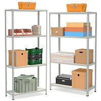 Стеллаж металлический до 100 кг, 4 полки Металл-завод СТФЛ 1044 Стеллаж металлический до 100 кг, 4 полки Металл-завод СТФЛ 1044