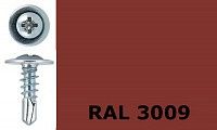 Саморез-клоп с буром 4,2х19 окрашенный, RAL 3009 (оксид красный) Саморез-клоп с буром 4,2х19 окрашенный, RAL 3009 (оксид красный)