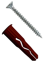 Дюбель универсальный 5х20 с шурупом Multi plug Европартнер коричневый 150 шт, нейлон Дюбель универсальный 5х20 с шурупом Multi plug Европартнер коричневый 150 шт, нейлон