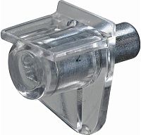 Полкодержатель 5 мм Gah Alberts 953324, прозрачный пластик, 20 шт  Полкодержатель 5 мм Gah Alberts 953324, прозрачный пластик, 20 шт