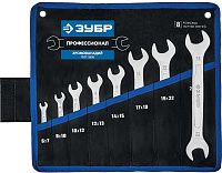 Набор рожковых гаечных ключей 6-24 мм ЗУБР 27010-H8_z01, 8 шт Набор рожковых гаечных ключей 6-24 мм ЗУБР 27010-H8_z01, 8 шт