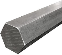 Шестигранник калиброванный (пруток) 17 мм длина 1 м, сталь Ст45 Шестигранник калиброванный (пруток) 17 мм длина 1 м, сталь Ст45