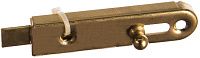 Задвижка мебельная с ограничителем 70х16 мм Gah Alberts 111618, латунированная Задвижка мебельная с ограничителем 70х16 мм Gah Alberts 111618, латунированная