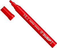 Маркер-краска круглый наконечник 1-2 мм красный ЗУБР МК-200, 06326-3 Маркер-краска круглый наконечник 1-2 мм красный ЗУБР МК-200, 06326-3