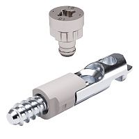 Стяжка винтовая J10 евровинт 11 мм, для плиты 18 мм, TARGETJ10/P18/EURO11 Стяжка винтовая J10 евровинт 11 мм, для плиты 18 мм, TARGETJ10/P18/EURO11