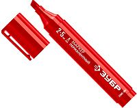 Маркер перманентный клиновидный 2-5 мм красный ЗУБР МП-300К, 06323-3 Маркер перманентный клиновидный 2-5 мм красный ЗУБР МП-300К, 06323-3