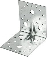 Уголок крепежный усиленный 105х105х90х2,5 мм, горячий цинк Уголок крепежный усиленный 105х105х90х2,5 мм, горячий цинк