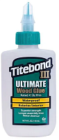 Клей для дерева повышенной влагостойкости Titebond III Ultimate Wood Glue, 118 мл Клей для дерева повышенной влагостойкости Titebond III Ultimate Wood Glue, 118 мл