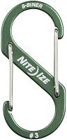 Карабин алюминиевый Nite Ize S-Biner SBA3-08-R6, размер 3, оливковый Карабин алюминиевый Nite Ize S-Biner SBA3-08-R6, размер 3, оливковый