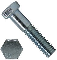 Болт шестигранный с уменьшенной головкой и мелкой резьбой ГОСТ 7796, класс прочности 5.8, оцинкованная сталь Болт шестигранный с уменьшенной головкой и мелкой резьбой ГОСТ 7796, класс прочности 5.8, оцинкованная сталь