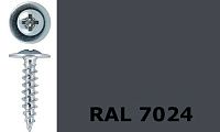 Саморез-клоп острый 4,2х19 окрашенный, RAL 7024 (графитовый серый) Саморез-клоп острый 4,2х19 окрашенный, RAL 7024 (графитовый серый)