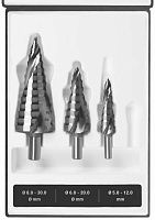 Набор ступенчатых сверл по металлу 5-12/6-20/8-30 мм, 3 шт HSS-G, UltimateCUT FlowStep Ruko 101626RK Набор ступенчатых сверл по металлу 5-12/6-20/8-30 мм, 3 шт HSS-G, UltimateCUT FlowStep Ruko 101626RK