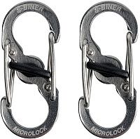 Карабин нержавеющий с блокировкой Nite Ize S-Biner MicroLock LSBM-11-2R3, 2 шт (серебристый) Карабин нержавеющий с блокировкой Nite Ize S-Biner MicroLock LSBM-11-2R3, 2 шт (серебристый)