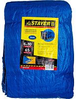 Тент-полотно 65 г/м2, 6х10 м универсальный водонепроницаемый STAYER Мастер 12560-06-10 Тент-полотно 65 г/м2, 6х10 м универсальный водонепроницаемый STAYER Мастер 12560-06-10