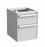 Тумба с выдвижными ящиками высота 560 мм 45/56, Treston 60649111, с защитой ESD, серая / 1х300 1х200 Тумба с выдвижными ящиками высота 560 мм 45/56, Treston 60649111, с защитой ESD, серая / 1х300 1х200