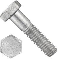 Болт шестигранный М27х130 мм DIN 931, класс прочности 10.9, горячий цинк Болт шестигранный М27х130 мм DIN 931, класс прочности 10.9, горячий цинк