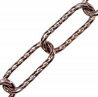 Цепь декоративная стальная "Квадратная витая" 3,5 мм 111461, бронза Цепь декоративная стальная "Квадратная витая" 3,5 мм 111461, бронза