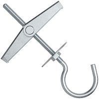 Дюбель самоустанавливающийся с крюком KDH 3 K Fischer 045475, оцинкованная сталь, 2 штуки в блистере Дюбель самоустанавливающийся с крюком KDH 3 K Fischer 045475, оцинкованная сталь, 2 штуки в блистере