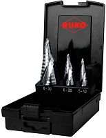 Набор ступенчатых сверл по металлу 5-12/6-20/8-30 мм, 3 шт HSS-G, UltimateCUT FlowStep Ruko 101626RO Набор ступенчатых сверл по металлу 5-12/6-20/8-30 мм, 3 шт HSS-G, UltimateCUT FlowStep Ruko 101626RO