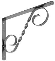 Кронштейн для полок фигурный 300х225 мм Домарт модель 3, без покрытия Кронштейн для полок фигурный 300х225 мм Домарт модель 3, без покрытия