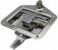 Замок внутренний с защелкой и Т-образной ручкой N41C, нержавеющая сталь Замок внутренний с защелкой и Т-образной ручкой N41C, нержавеющая сталь