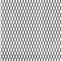 Перфорированный лист из тянутого металла (штрекметалл) 1000х600х1 мм Gah Alberts 465919, алюминий, чёрный Перфорированный лист из тянутого металла (штрекметалл) 1000х600х1 мм Gah Alberts 465919, алюминий, чёрный