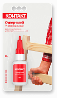 Универсальный супер-клей КОНТАКТ 20 гр 22298 Универсальный супер-клей КОНТАКТ 20 гр 22298