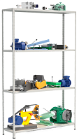 Стеллаж металлический до 100 кг, 4 полки Металл-завод СТФ 1544-2,0 2000х1500х400 мм Стеллаж металлический до 100 кг, 4 полки Металл-завод СТФ 1544-2,0 2000х1500х400 мм