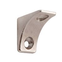 Полкодержатель с двумя отверстиями под саморез никель, AL02 MAXI SQ Полкодержатель с двумя отверстиями под саморез никель, AL02 MAXI SQ