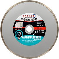 Диск алмазный по плитке 250х2,4х25,4 мм DRONCO F3 Perfect GRF 4253515100 Диск алмазный по плитке 250х2,4х25,4 мм DRONCO F3 Perfect GRF 4253515100