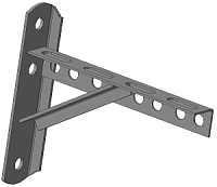 Кронштейн Г-образный 300х180 мм Титан 392697, оцинкованная сталь Кронштейн Г-образный 300х180 мм Титан 392697, оцинкованная сталь