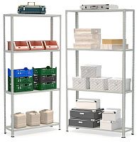 Стеллаж металлический до 100 кг, 4 полки Металл-завод СТФЛ 1034 Стеллаж металлический до 100 кг, 4 полки Металл-завод СТФЛ 1034