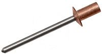 Заклепка вытяжная медь/нерж.сталь А2 со стандартным бортиком, закрытая 3,2х12 Заклепка вытяжная медь/нерж.сталь А2 со стандартным бортиком, закрытая 3,2х12