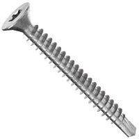 Саморез по металлу с потайной головкой, полной резьбой и буром TORX Holz Technic SBN, нержавеющая сталь А2 Саморез по металлу с потайной головкой, полной резьбой и буром TORX Holz Technic SBN, нержавеющая сталь А2