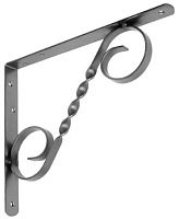 Кронштейн для полок фигурный 250х200 мм Домарт модель 3, без покрытия Кронштейн для полок фигурный 250х200 мм Домарт модель 3, без покрытия